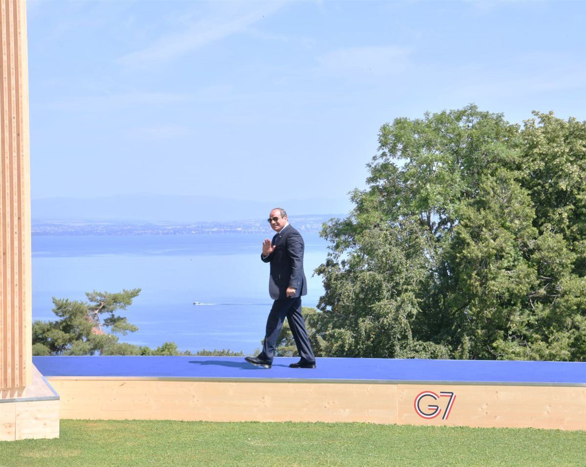  السيسي في قمة G7