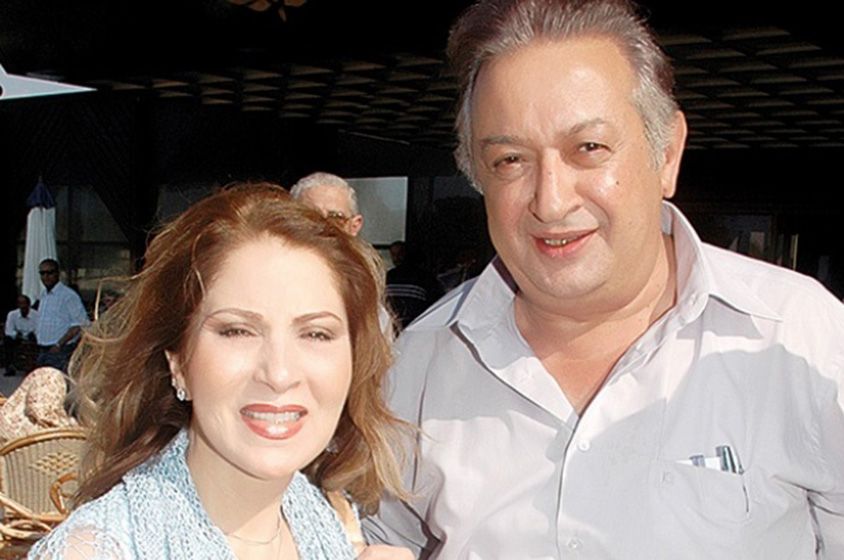 نور الشريف وزوجته بوسى 