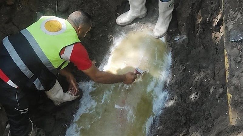 إصلاح خط طرد الصرف
