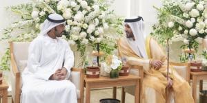 خليفة بن طحنون يحضر زفاف خلفان القبيسي