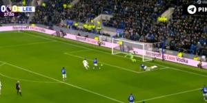 إيفرتون ضد ليدز.. ليدز يونايتد يتقدم على إيفرتون بهدف نظيف في الدوري الإنجليزي الممتاز بعد مرور 40 دقيقة