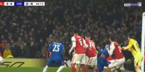 آرسنال ضد تشيلسي.. ملخص اهداف ونتيجة مباراة ارسنال وتشيلسي في ربع نهائي كاس رابطة المحترفين الانجليزية بعد مرور 65 دقيقة