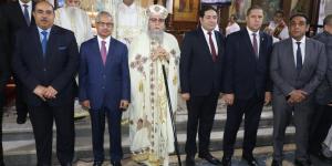 محافظ بني سويف وقيادات المحافظة يشهدون قداس عيد القيامة المجيد بمطرانية ببا