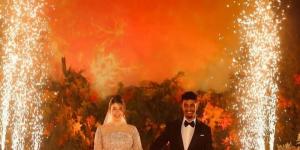 أحضان ورومانسية.. اللقطات الأولى من حفل زفاف البلوجر سلمى عبد العظيم