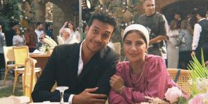 أول صورة لأحمد عبد الوهاب وصبا مبارك من مسلسل ورد على فل وياسمين