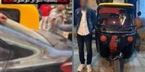 ضبط سائق توك توك اصطدم بسيارة وتعدى بالسب والضرب على قائدها