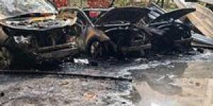 خسائر كبيرة.. النيران تلتهم جراج سيارات في الزقازيق| صور