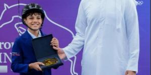 الفارس الناشئ ياسين يوسف جلال رابع العالم في نهائي المجموعة السابعة للفروسية بقطر