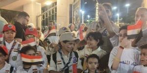 بالأعلام، توافد الدقهلاوية على استاد المنصورة لمشاهدة منتخب مصر أمام بلجيكا