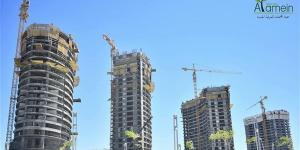 معدلات الأعمال الإنشائية لأبراج مارينا العلمين الجديدة