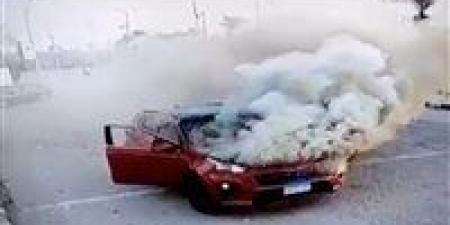 السيطرة على حريق شب بسيارة ملاكي في مدينة نصر