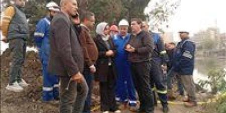 محافظ القليوبية يقود احتواء بقعة زيت ترعة الإسماعيلية