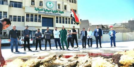 اللجنة الأولمبية العراقية تنحر الذبائح احتفاءً بالصعود للمونديال