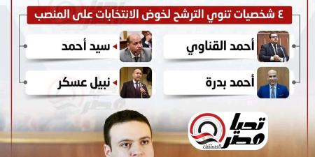 الهيئة العليا لحزب العدل تنتخب أمينًا عامًا جديدًا 20 يونيو.. و4 أسماء تستعد لخوض المنافسة