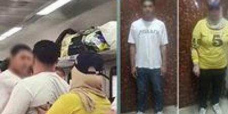 القبض على رجل وسيدة لتشاجرهما بسبب مقعد قطار بورسعيد - سوهاج