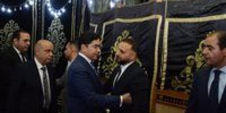 النائب ضياء الدين داوود يقدم واجب العزاء فى الصحفى مصطفى الشربينى