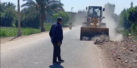 حفاظا على البيئة، رفع 465 طن مخلفات بنجع حمادي شمالي قنا