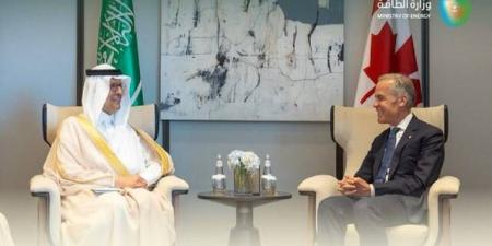 وزير الطاقة يبحث مع رئيس وزراء كندا تعزيز التعاون وفرص الاستثمار المشتركة