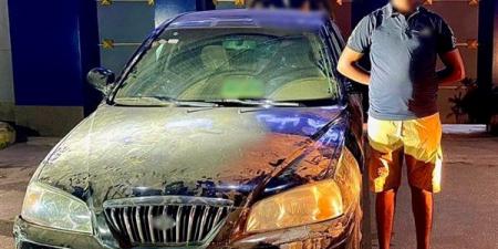 هرب بعد ما صدم دراجة نارية، ضبط قائد سيارة تسبب في دهس شخص ببني سويف