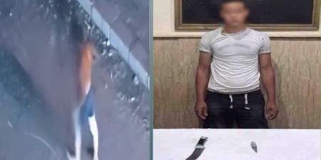 فيديو الرعب في شوارع الإسكندرية، الداخلية تضبط عاري الصدر الملوح بسلاحين أبيضين (فيديو)