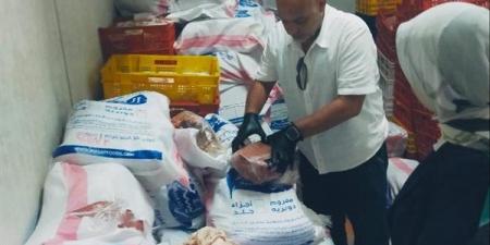 ضبط 3.5 طن لحوم ومنتجات غذائية فاسدة خلال حملة مكبرة بالقليوبية