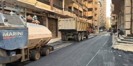 محافظة الإسكندرية تواصل تطوير شبكة الطرق، رصف وترميم كوبري أبيس و9 شوارع حيوية