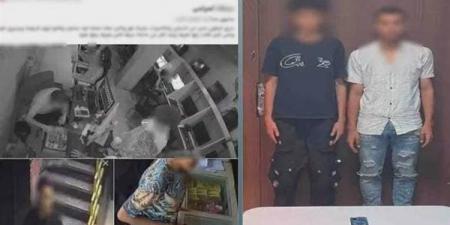 غفلة فسرقة فسقوط في قبضة الأمن، الكاميرات تقود لضبط لصي المحمول بسوهاج