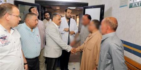 محافظ الشرقية يتفقد سير العمل بمستشفى ديرب نجم المركزي - النيل نيوز