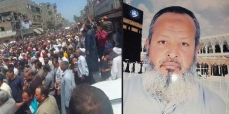 جنازة مهيبة للشيخ أشرف عبد الفضيل ضحية إخوته في بني سويف (صور) - النيل نيوز