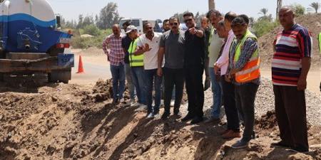 رئيس مياه الشرب بالقليوبية يتابع جهود إصلاح خط رئيسي بطوخ - النيل نيوز