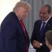 ترحيب كبير بين الرئيس السيسي وترامب على هامش قمة G7