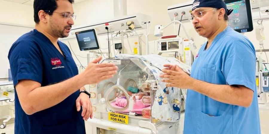 عملية جراحية نادرة في أبوظبي تنقذ خديجاً من «فتق أمياند»