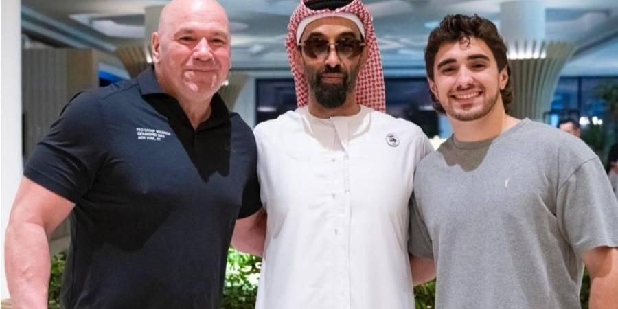 طحنون بن زايد يبحث مع رئيس منظمة UFC تعزيز رياضة الفنون القتالية المختلطة