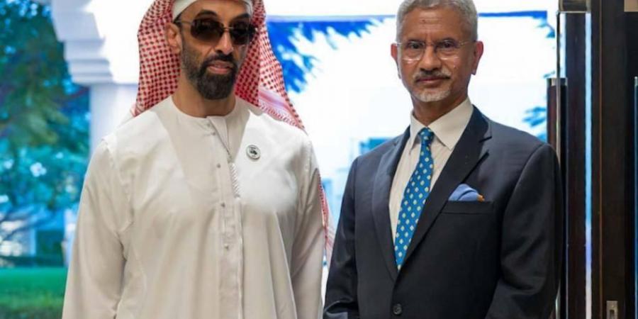 طحنون بن زايد يبحث الشراكة الاستراتيجية مع وزير الشؤون الخارجية في الهند