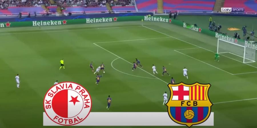 سلافيا براغ ضد برشلونة.. انطلاق مباراة برشلونة وسلافيا براج في دوري أبطال أوروبا