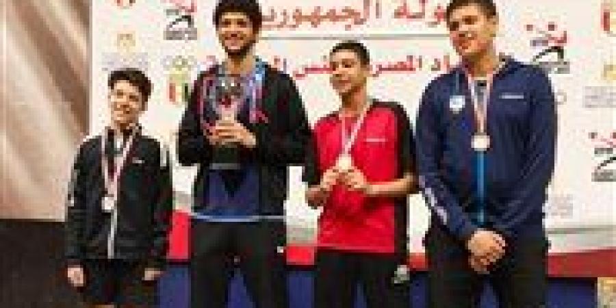 زياد حمادة يحصد ذهبية الجمهورية لتنس الطاولة تحت 19 وينضم لمنتخب مصر