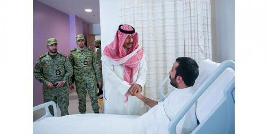 فيصل النواف زار مصابي الواجب من منتسبي «الحرس الوطني»: تفانوا في أداء واجبهم الوطني