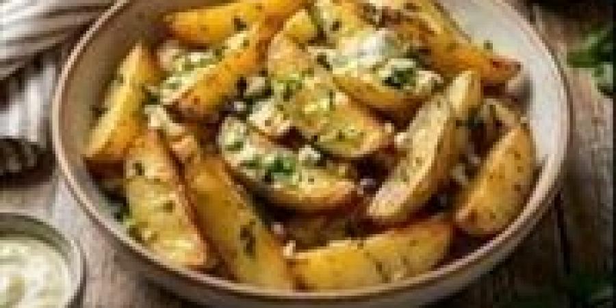 وصفة لبنانية..بطاطس بالثوم والليمون..بطعمها الأصلي