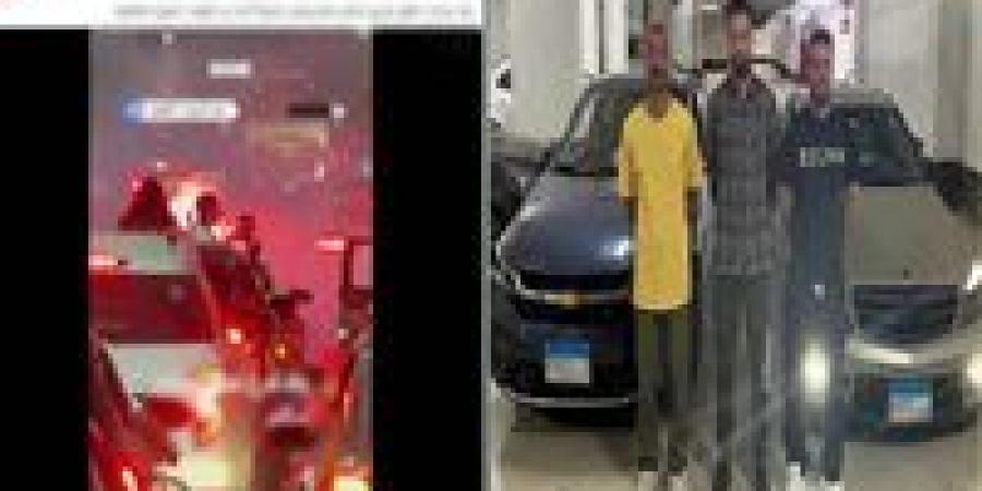 احتفالا بزفافه.. ضبط عريس وصديقيه أشعلوا الألعاب النارية وعطلوا المرور بصلاح سالم