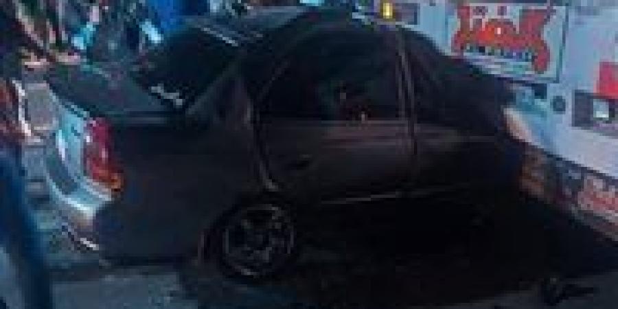 مصرع شاب في تصادم سيارة ملاكي بأخرى نقل ثقيل طريق شطا