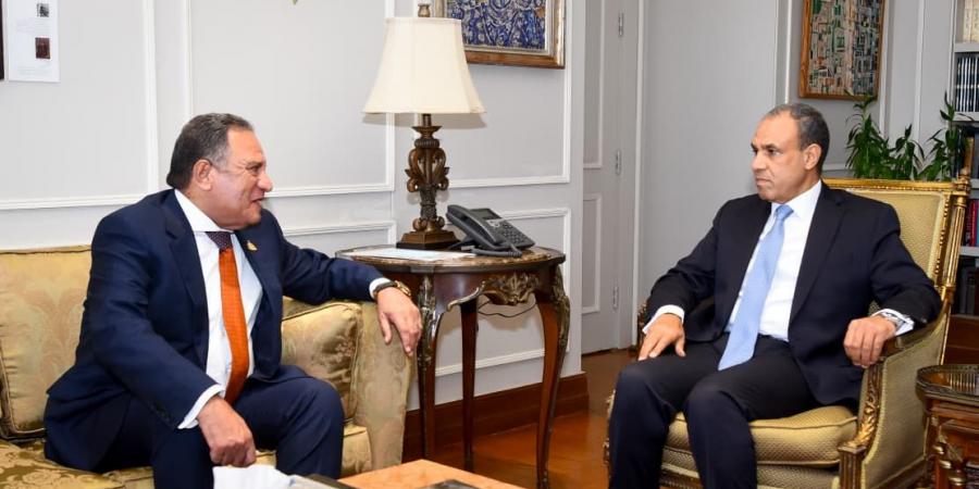 وزير الخارجية يلتقي رئيس لجنة الشئون العربية بمجلس النواب|صور