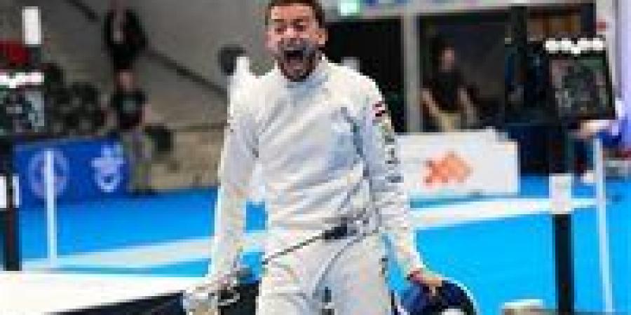 محمد السيد يفوز بذهبية كأس العالم لسيف المبارزة بسويسرا