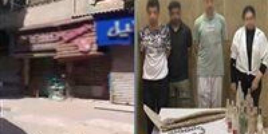 ضبط المتهمين بالتشاجر بالزجاجات الفارغة في حلوان
