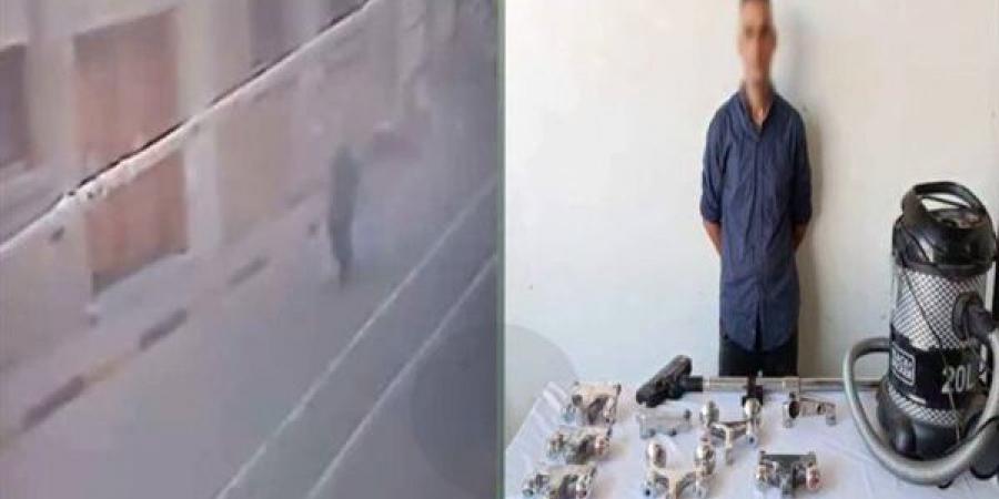 سقوط لص سرق محتويات مسجد تحت الإنشاء بالمنوفية والأمن يعيد المسروقات