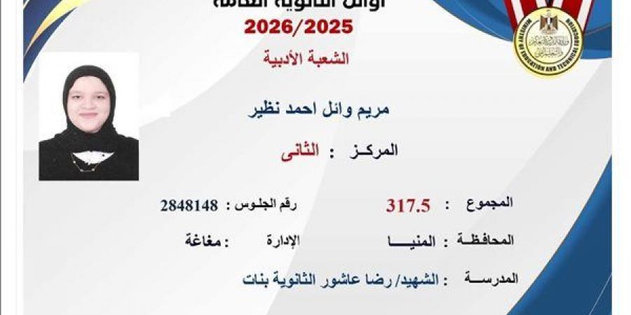 تراجع طلاب الصعيد من قائمة أوائل الثانوية العامة 2026 (صور)