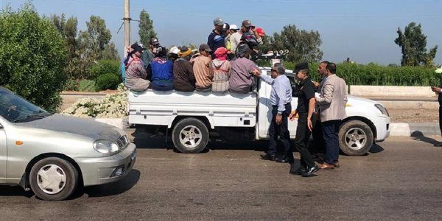 محافظ الدقهلية يوجه بتوفير سيارات ميكروباص لنقل العمال والفلاحين على طريق رافد جمصة