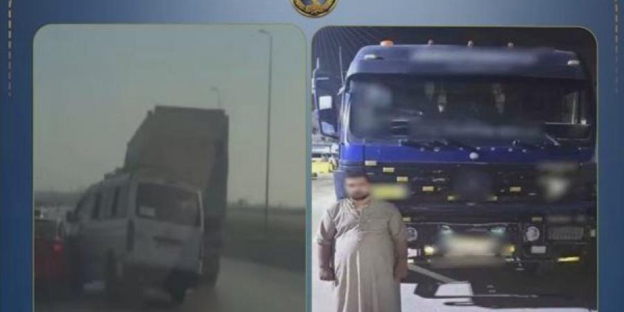 بدأت بفيديو على الطريق، قصة نهاية سائق مقطورة متهور اصطدم بعدة سيارات في الإسكندرية