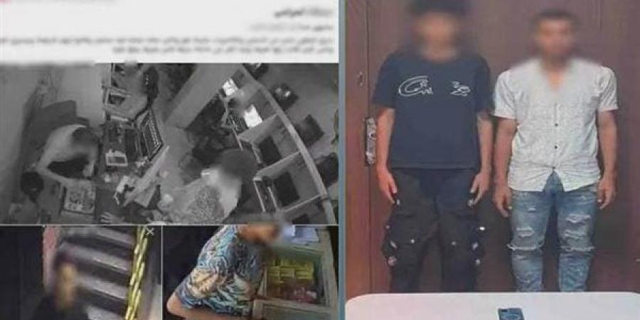 غفلة فسرقة فسقوط في قبضة الأمن، الكاميرات تقود لضبط لصي المحمول بسوهاج