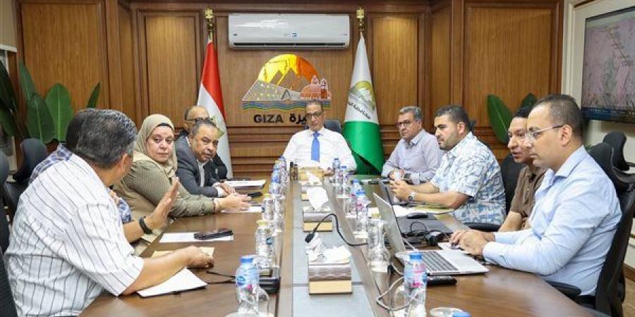 محافظ الجيزة يبحث نقل كابلات الكهرباء المتعارضة مع تطوير 4 محاور بالمنطقة الصناعية بأبورواش