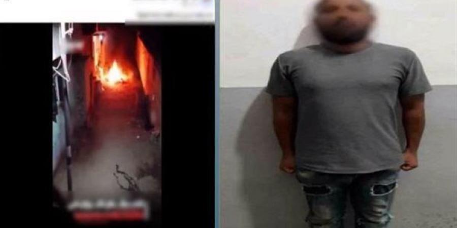 عاطل يشعل النار في متعلقات والدته ويحاول طردها من المنزل بالمنوفية (فيديو) - النيل نيوز